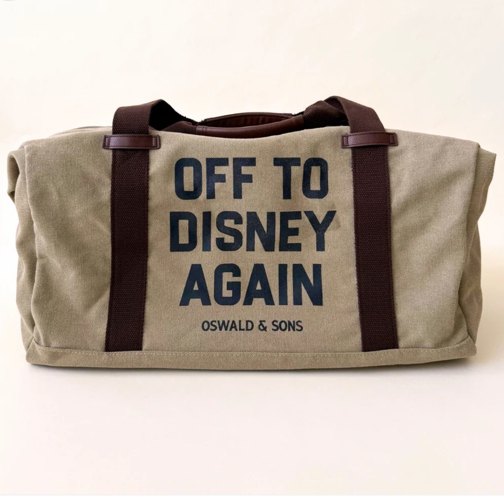 NWOT Oswald & Sons Off to Disney Again Duffel Bag - Picture 1 of 8